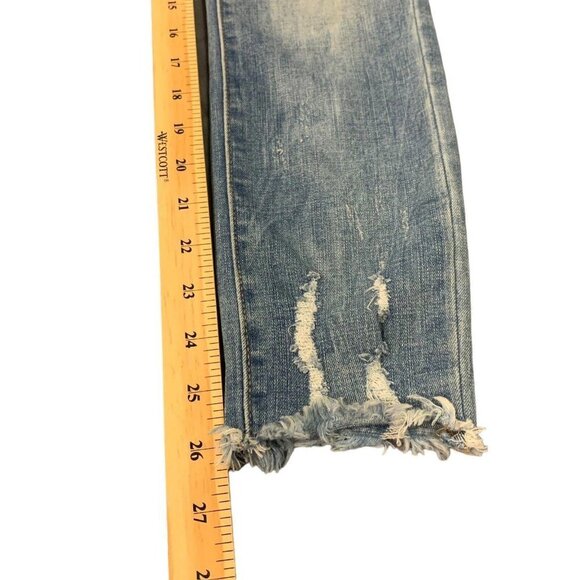 Aeropostale Women's Light Wash Distressed Skinny Flex Effects Jeans HR Size 2 - Picture 6 of 10
